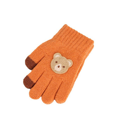 Five Finger Knitting Wool Gloves