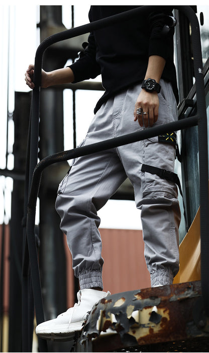 New Casual Pants Men Cotton Cargo Pants