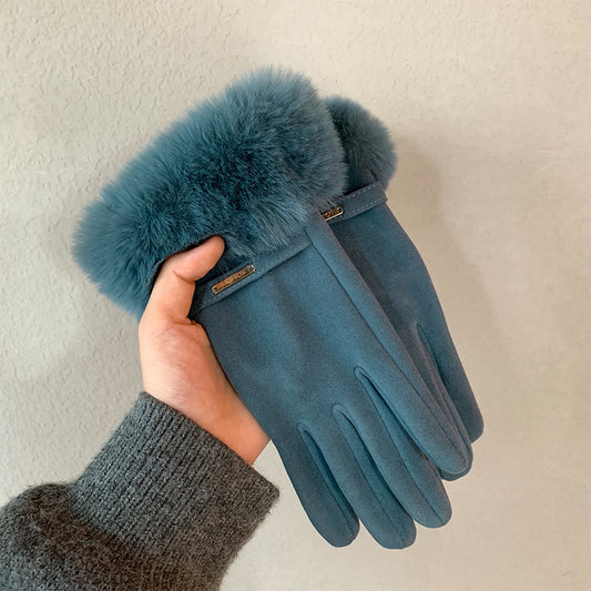 Warm Gloves Fleece-lined Thickened