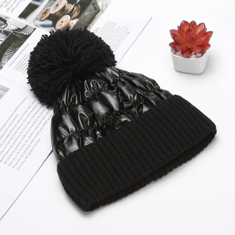 Thick woolen ladies warm hat