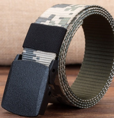 Canvas belt woven nylon buckle