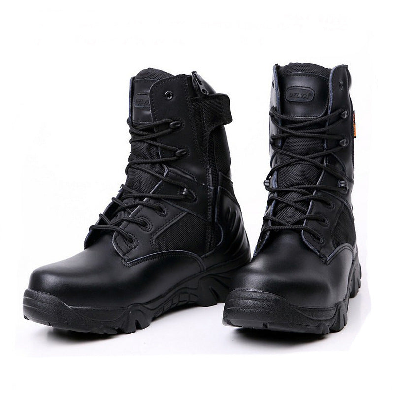 High-top military boots men