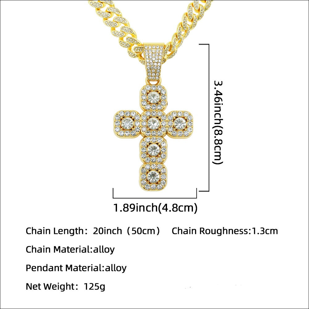 Diamond Cross Pendant Cuban Necklaces