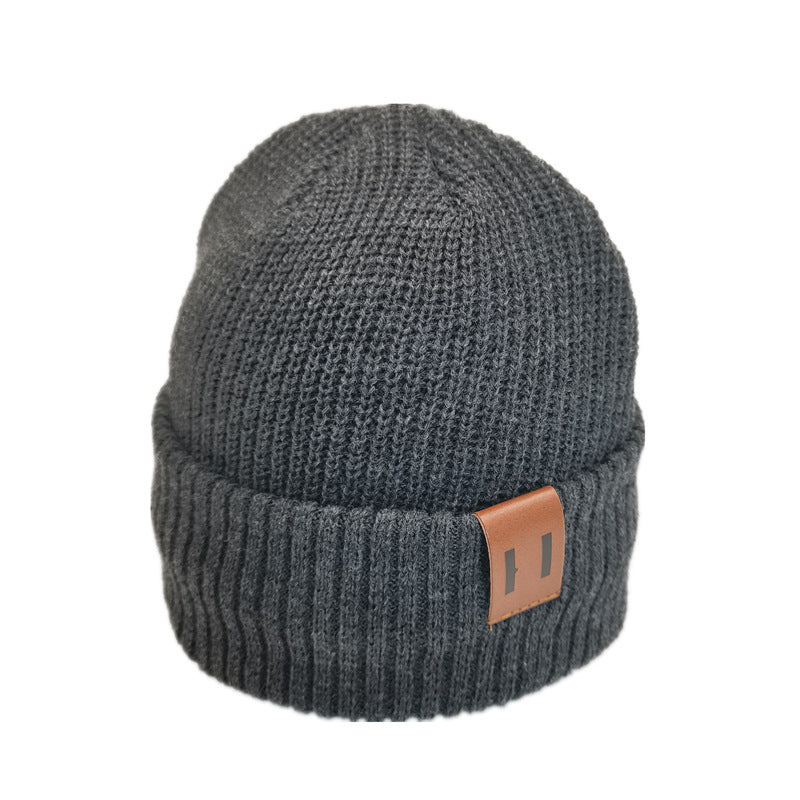 Pure color wild wool hat for men and women