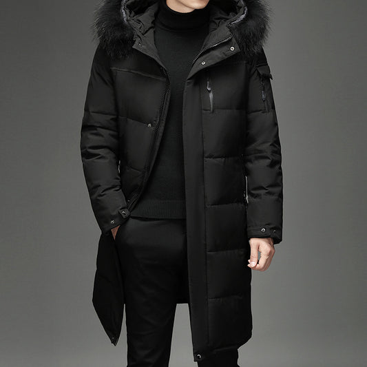 Men's Faux Fur Long Over Knee Jackets