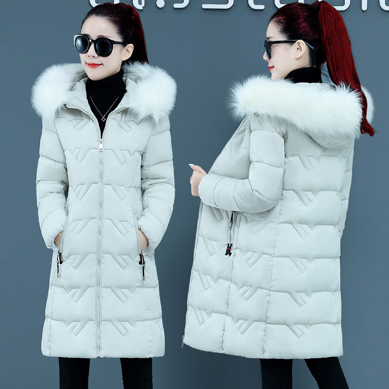 Hooded Big Fur Collar Cotton Jackets