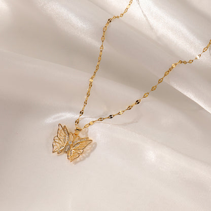 Zircon Butterfly Necklaces