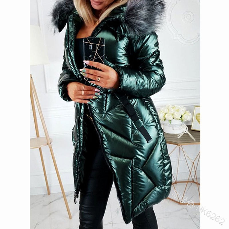 Big Fur Collar Slim Warm Cotton Jackets