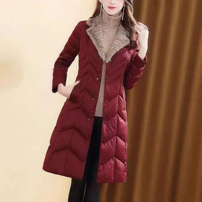 Warm Mink Fur Collar Jackets