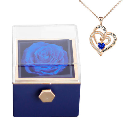 Rose Jewelry Box with Necklaces