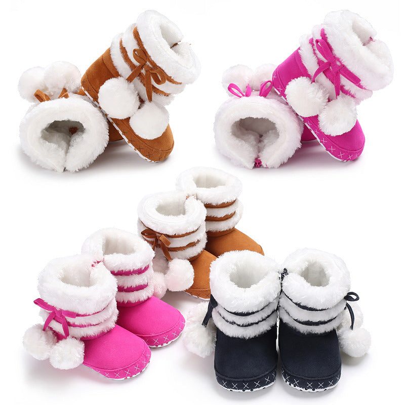 Pom Pom Winter Booties