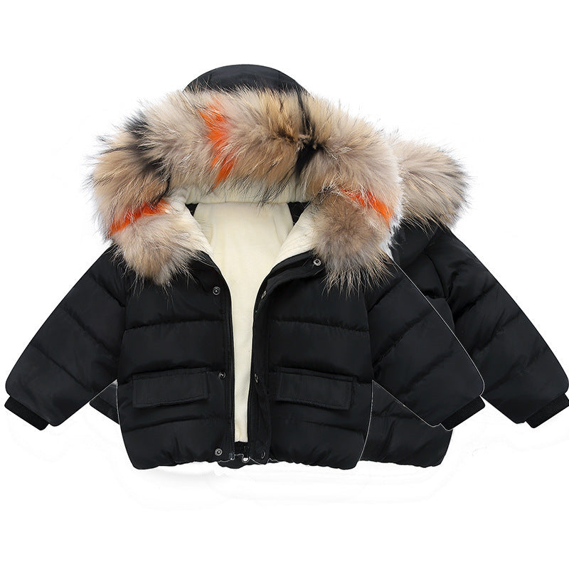 Baby girl's hand-stuffed cotton coats