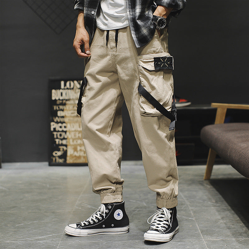 New Casual Pants Men Cotton Cargo Pants