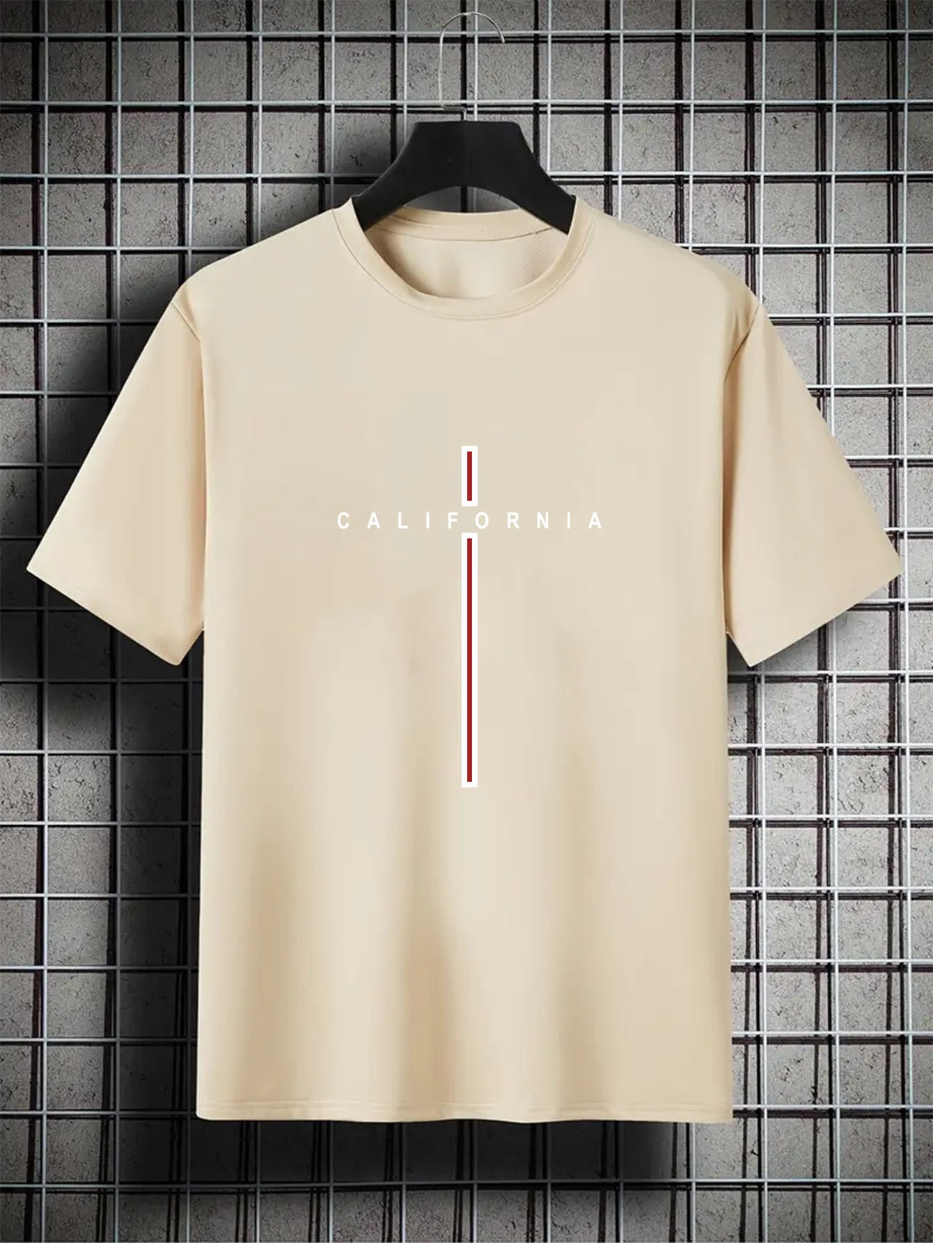 Vertical Line Printing Casual All-match T-shirts