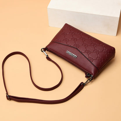 Embossed Pu Texture Shoulder Bags