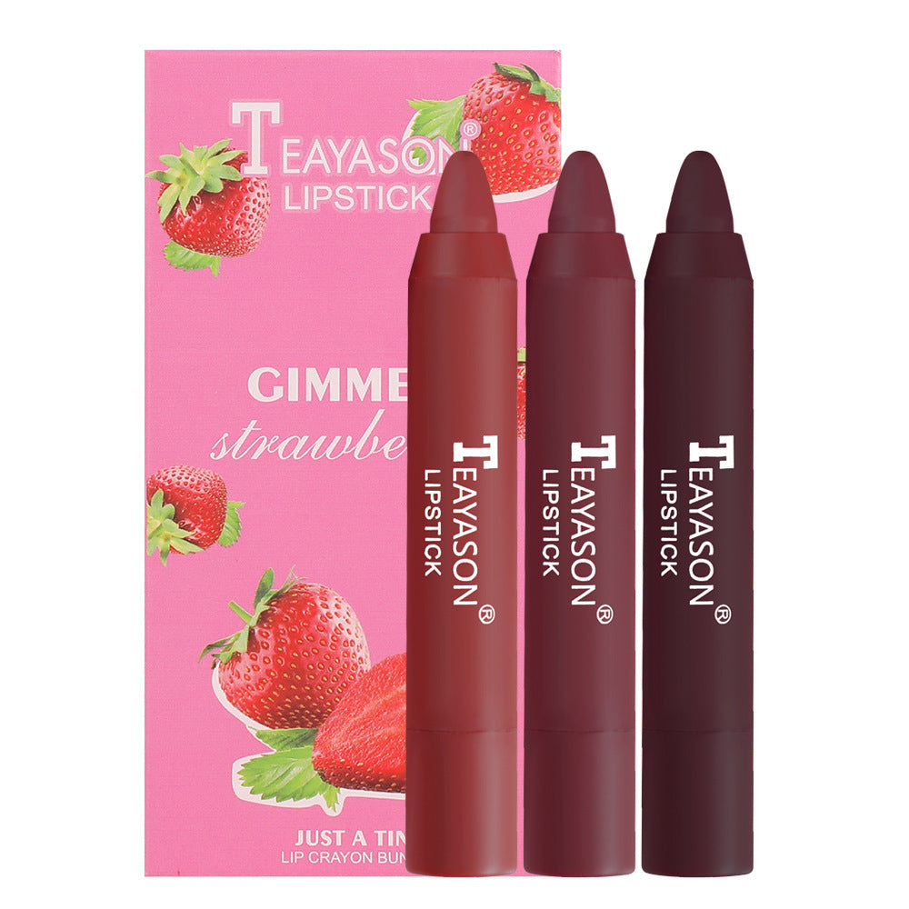 Makeup Crayon Lipstick 3-Pack Small Set