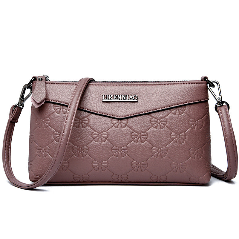 Embossed Pu Texture Shoulder Bags