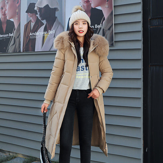 Padded Quilted Jackets With Thick Fur Collar