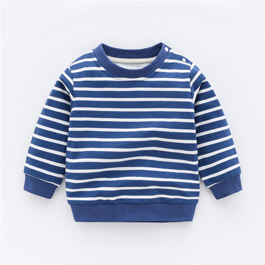 Marineblau gestreifte Kinderkleidung