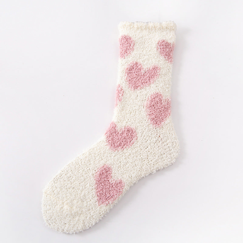 Women's Fashion Love Warm Mid-calf Length Socks