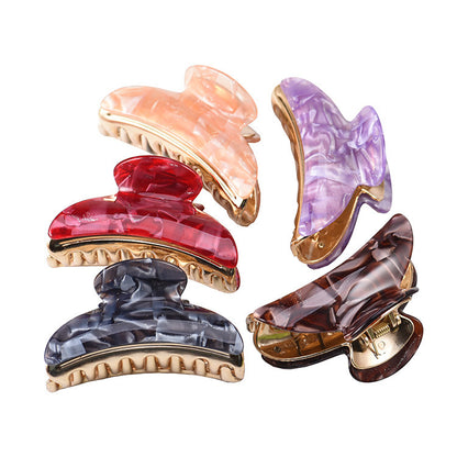 Women's Fashion Large Acrylic Barrettes