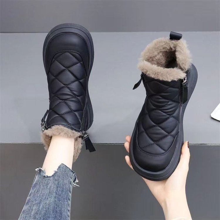 Snow Boots Fleece-lined Thickened Non-slip Warm