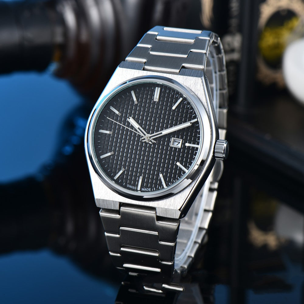 Business Casual Steel Belt Quartz Watches Men