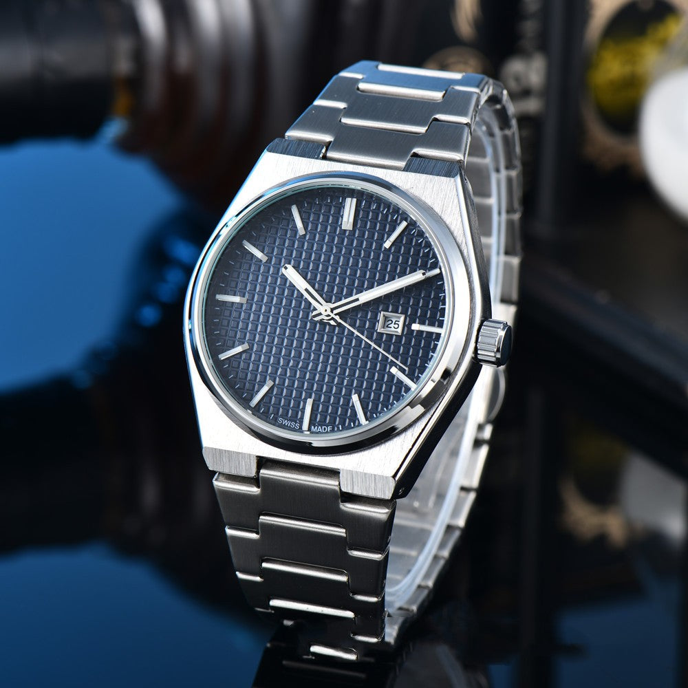 Business Casual Steel Belt Quartz Watches Men