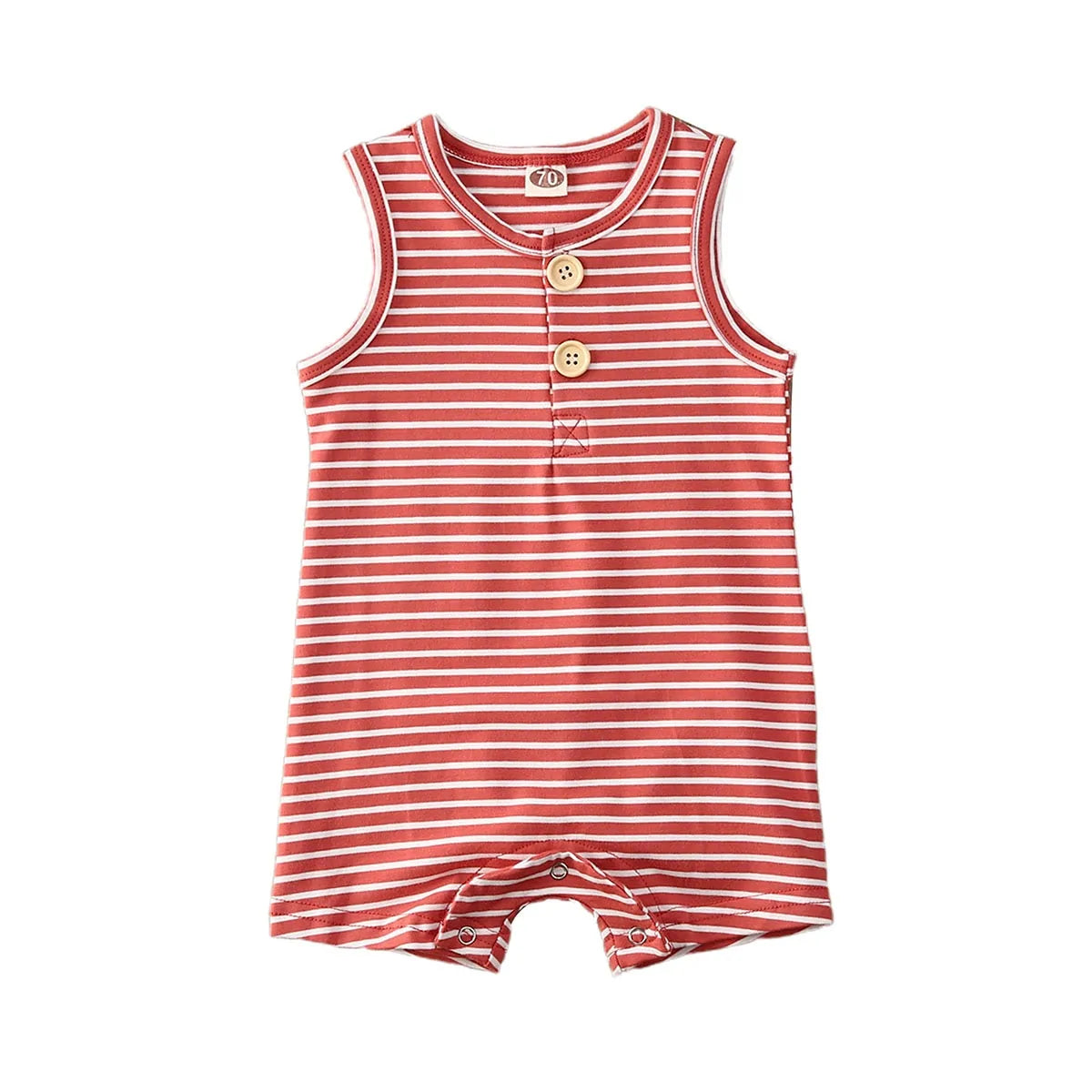 Baby Striped Romper: Sleeveless Summer Outfits