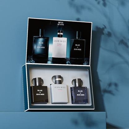 Floral Tone Men's Perfume Kit Three-piece Set