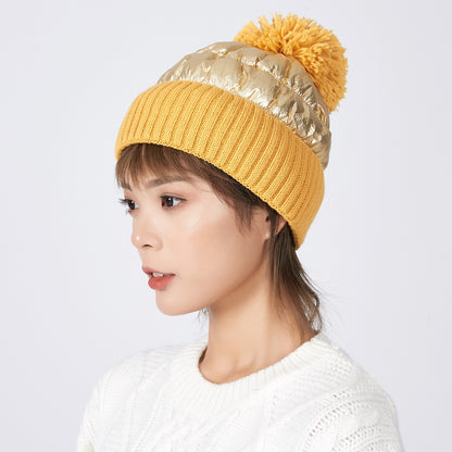 Thick woolen ladies warm hat