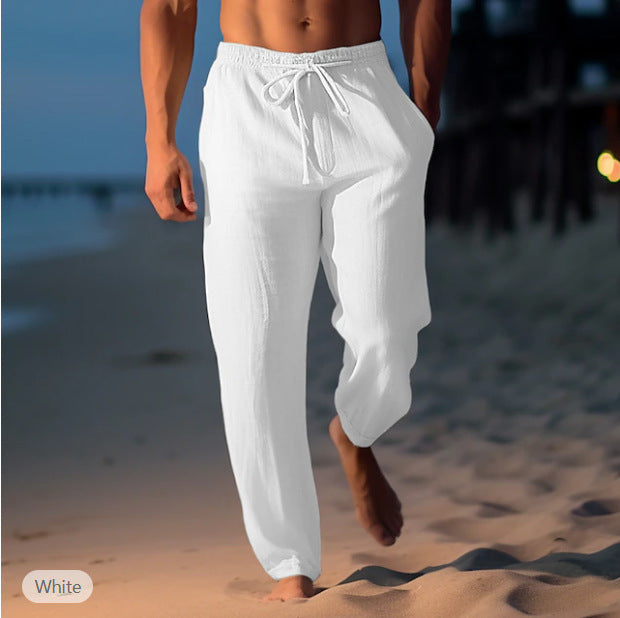 Drawstring Elastic Comfortable Beach Pants