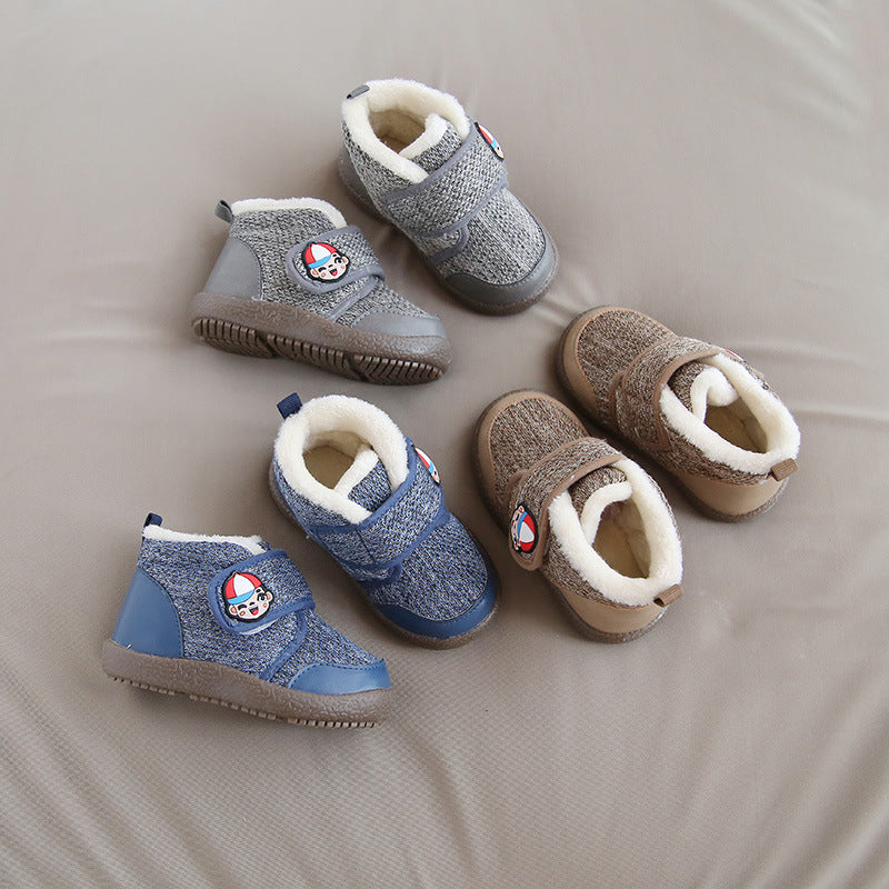 Plush baby snow boots