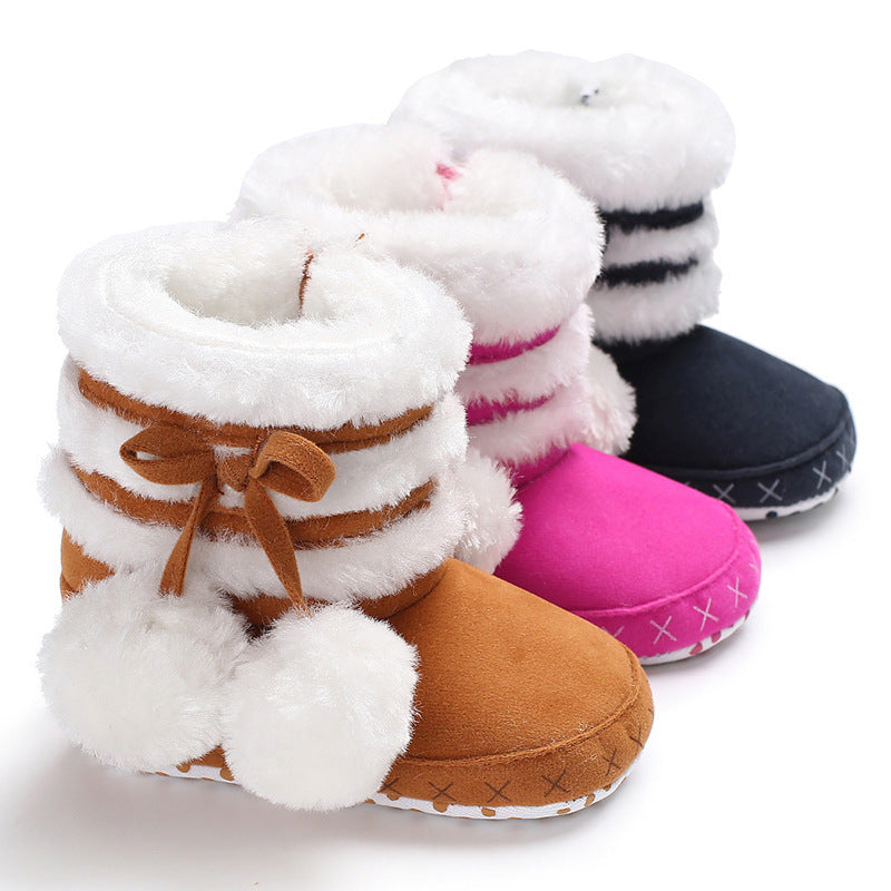 Pom Pom Winter Booties