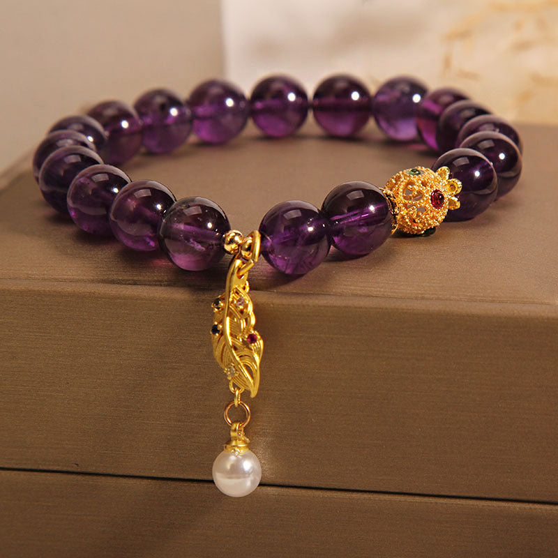 Purple Pearls Bracelets