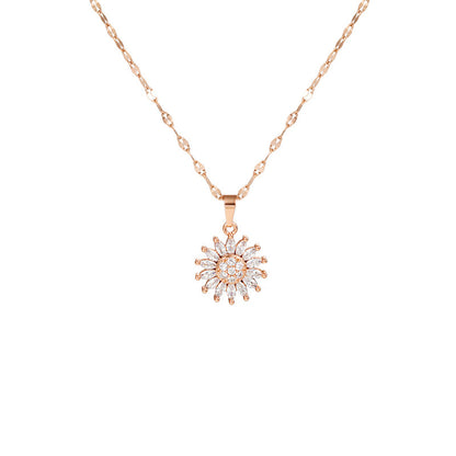 Pendant Micro Inlaid Zircon Clavicle Chain