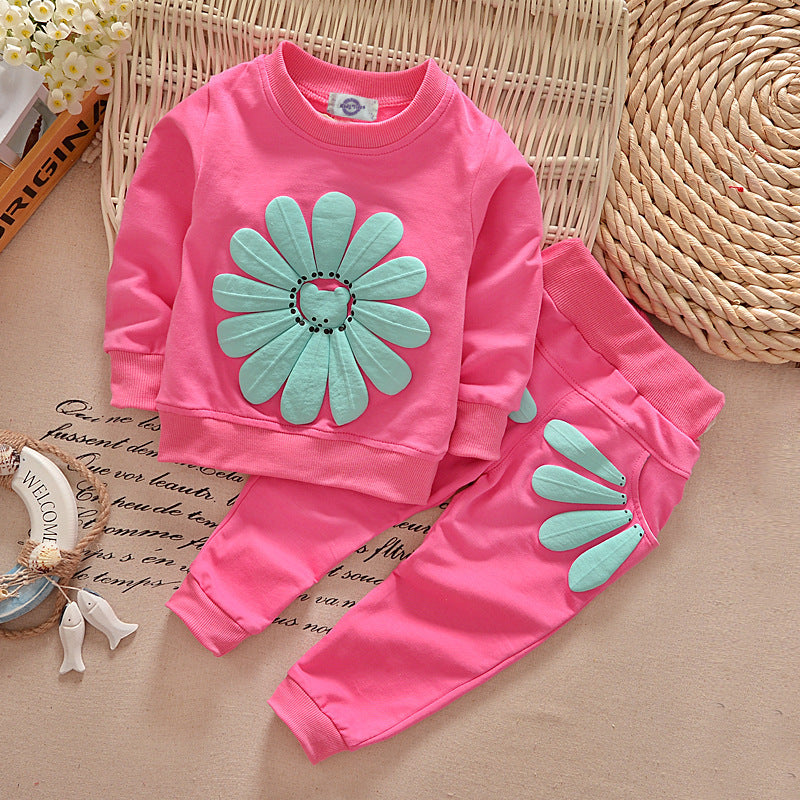 Sun flower flowers children's clothing