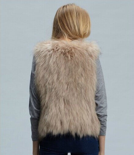 Faux Fox Fur Ladies Short Vests