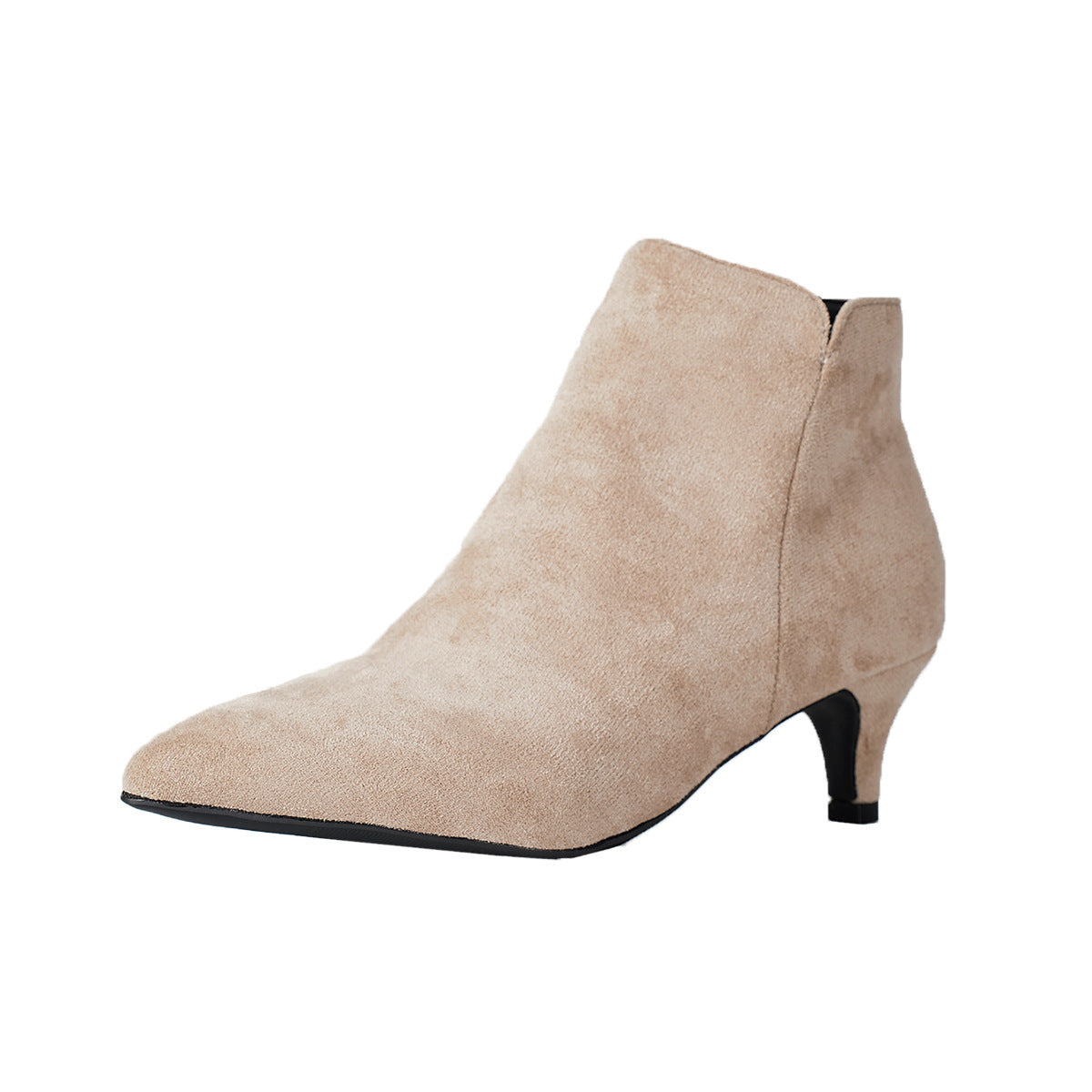 Suede Stiletto Heel Ankle Boots