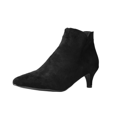 Suede Stiletto Heel Ankle Boots