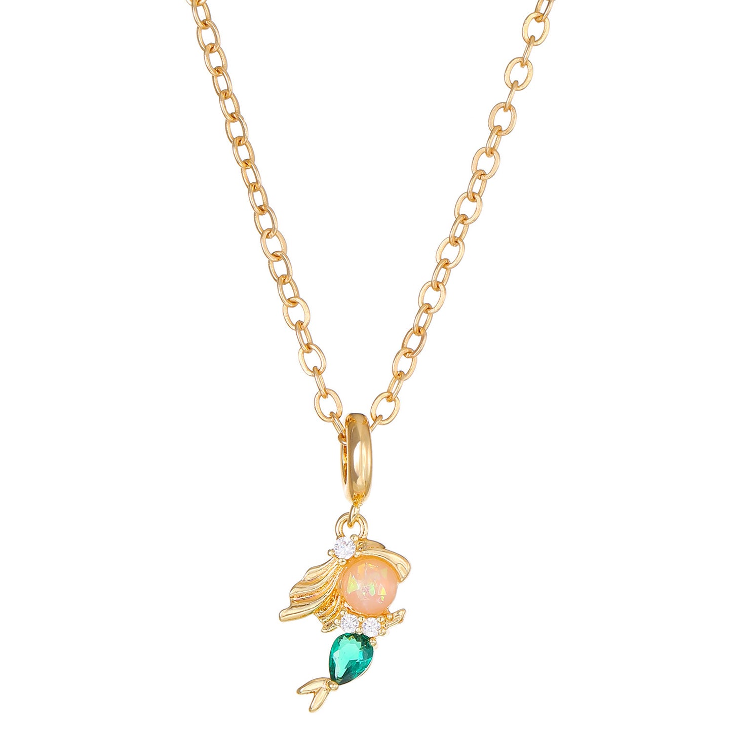 Fairy Princess Necklace Women's Fashion Colorful Zircon