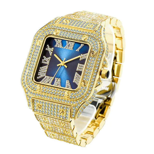 Iced Out Rhinestone Quartz Watches