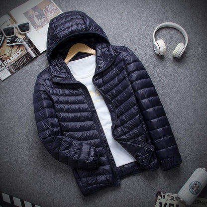 Hooded Short Ultra-thin Down Jacket