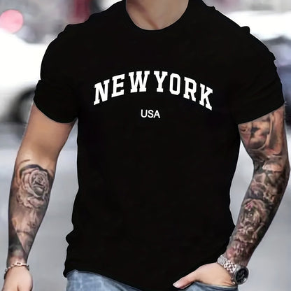 New York Printed Cotton T-shirts