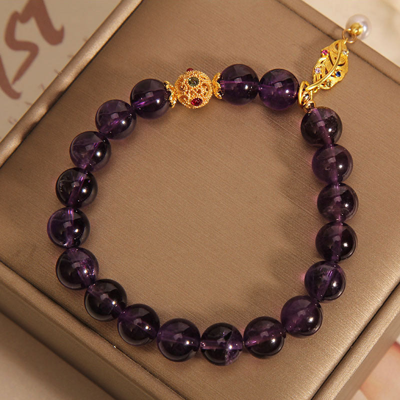 Purple Pearls Bracelets