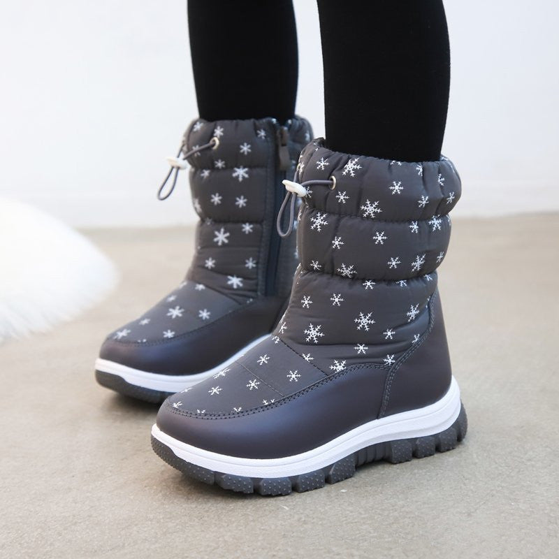 Middle Tube Cotton Boots Thickened Children's Boots For Children