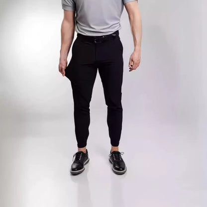 Tight Pocket Zipper Business Casual Daily Slim Fit Trousers