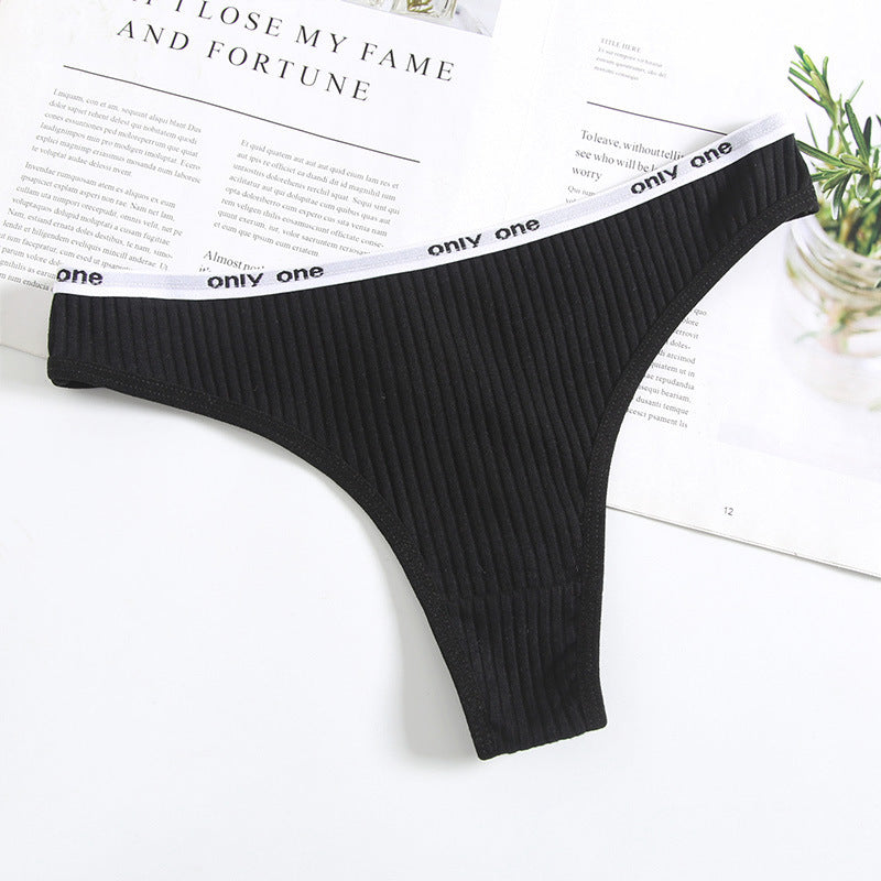 Cotton Low Waist Seamless Thongs