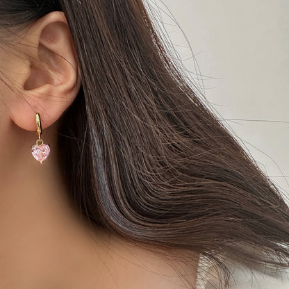 Love Design Zircon Earrings