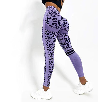 Leopard Print High Waist Yoga Tights